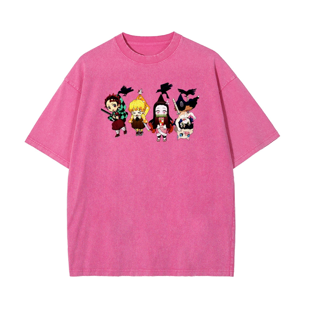Vintage Oversized T-Shirt Demon Slayer