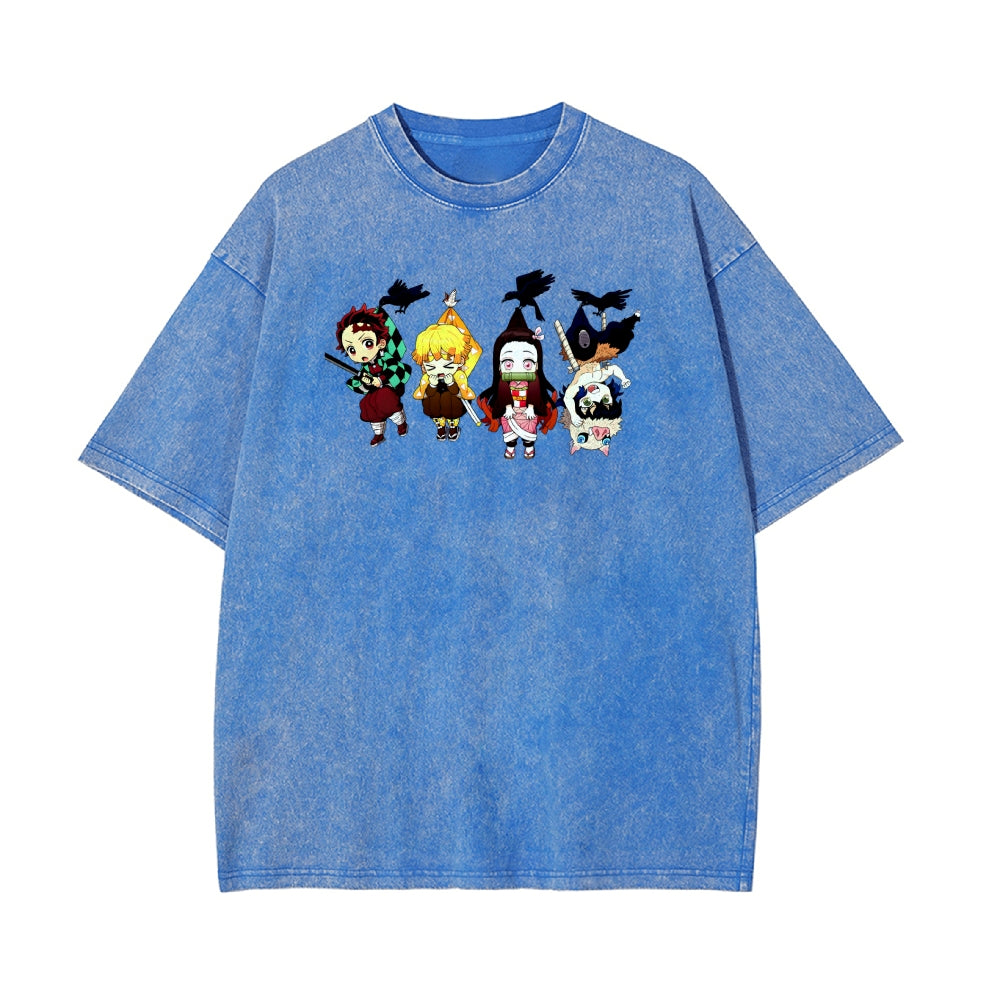 Vintage Oversized T-Shirt Demon Slayer