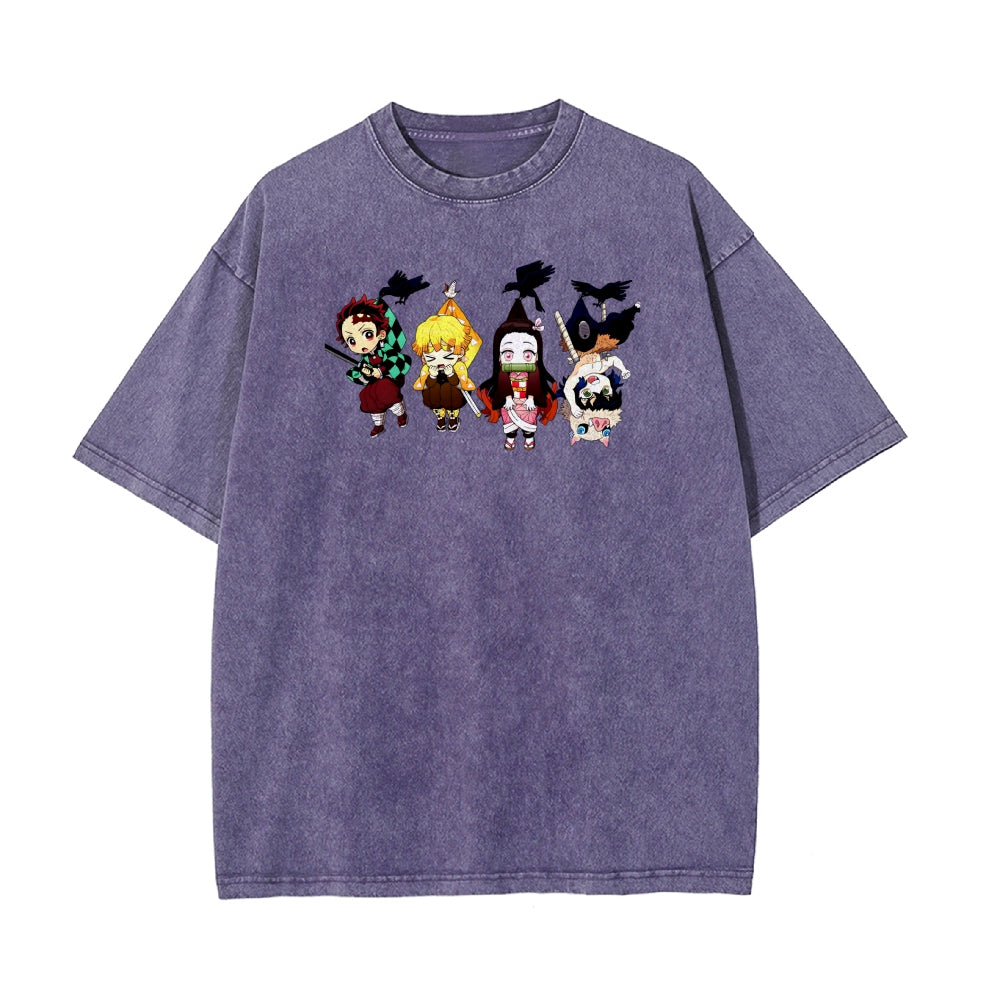 Vintage Oversized T-Shirt Demon Slayer