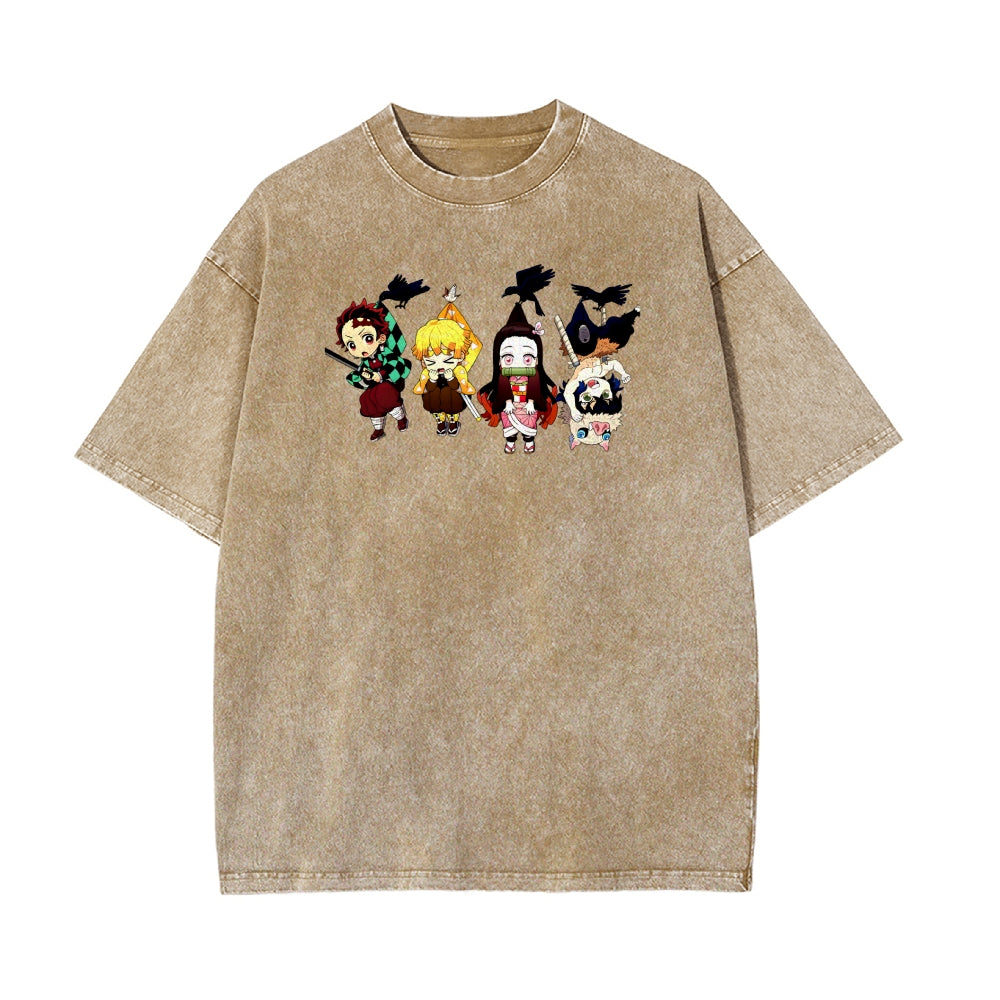 Vintage Oversized T-Shirt Demon Slayer