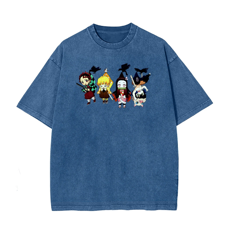 Vintage Oversized T-Shirt Demon Slayer