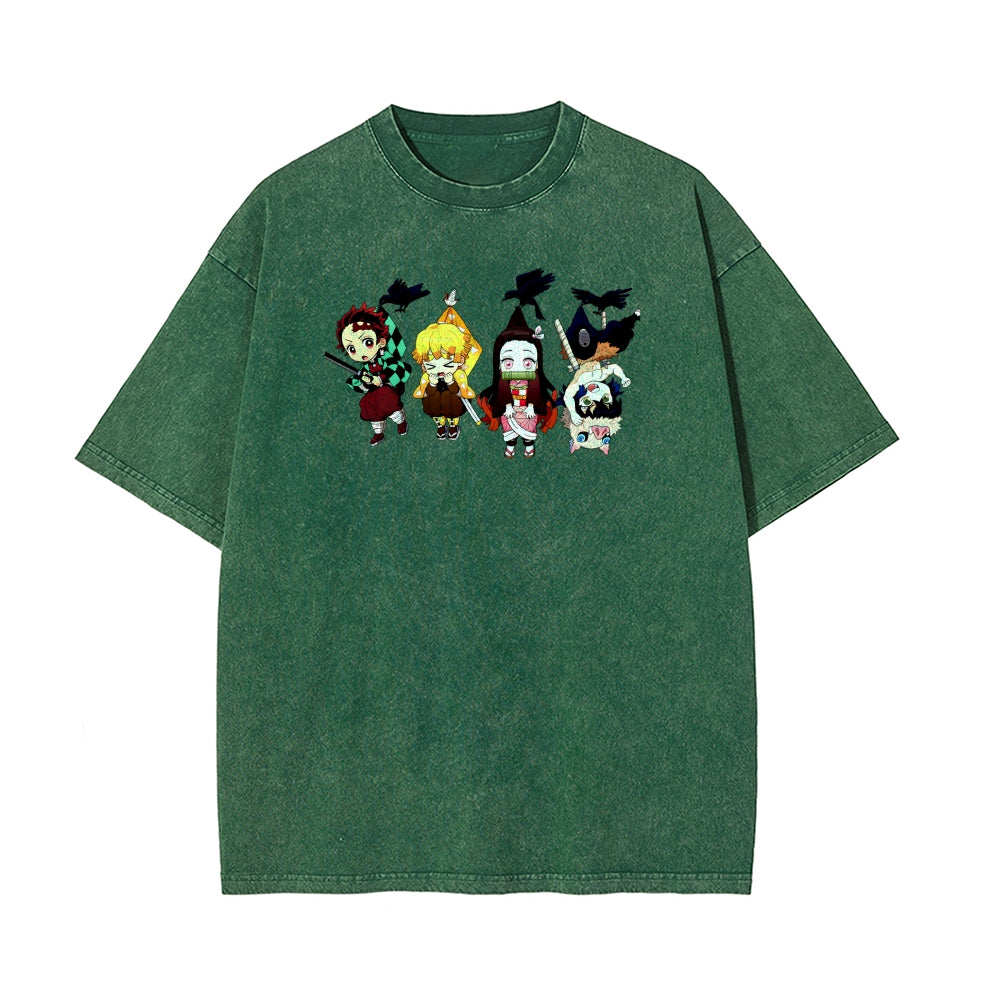 Vintage Oversized T-Shirt Demon Slayer
