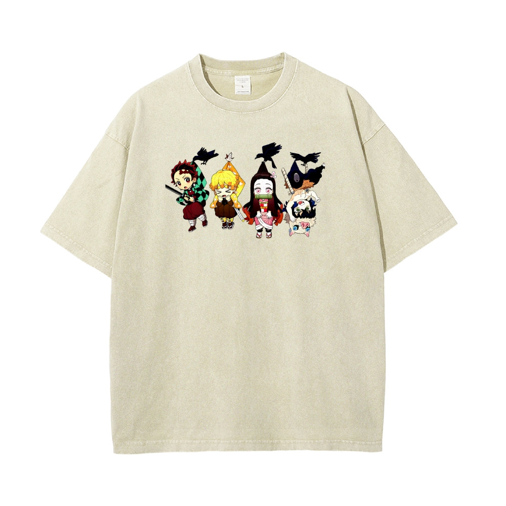 Vintage Oversized T-Shirt Demon Slayer