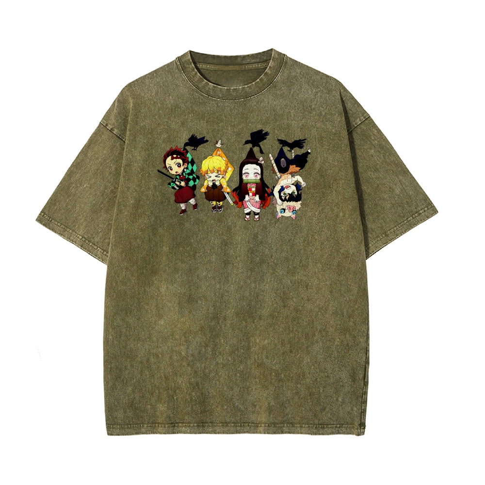 Vintage Oversized T-Shirt Demon Slayer
