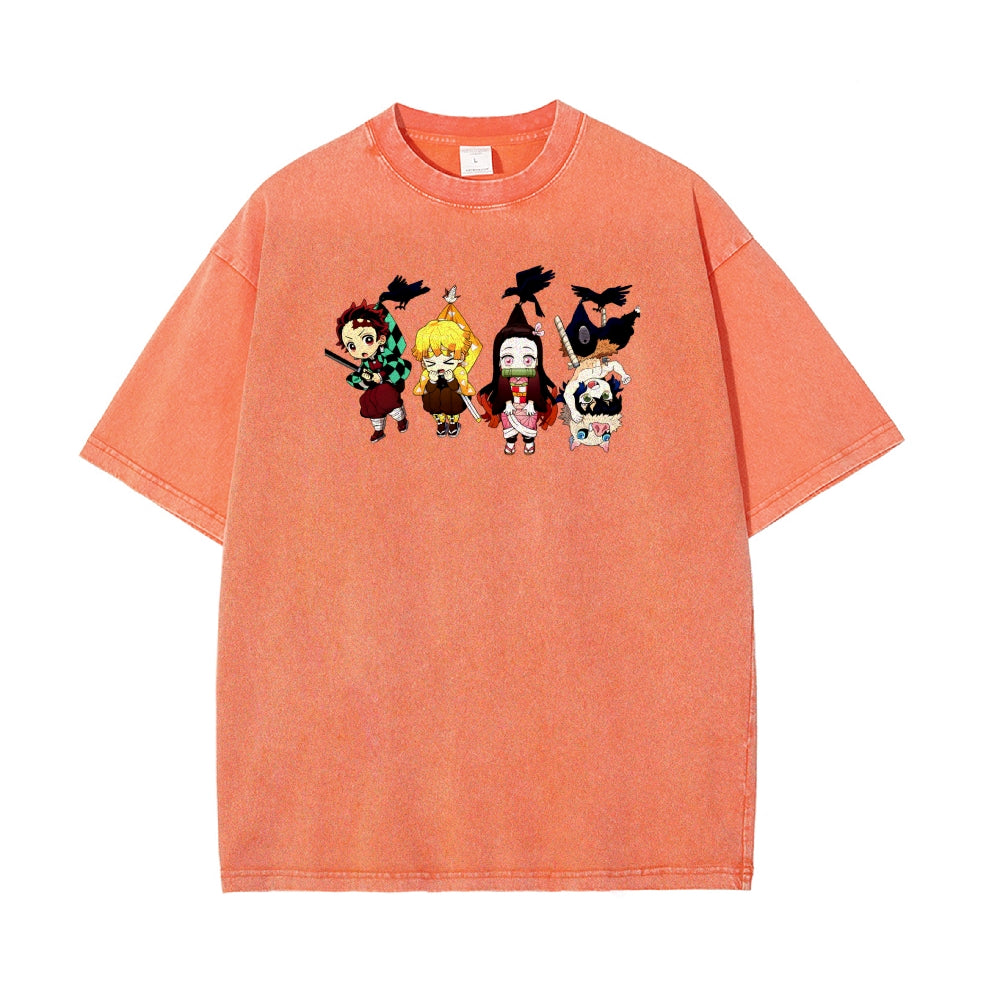 Vintage Oversized T-Shirt Demon Slayer
