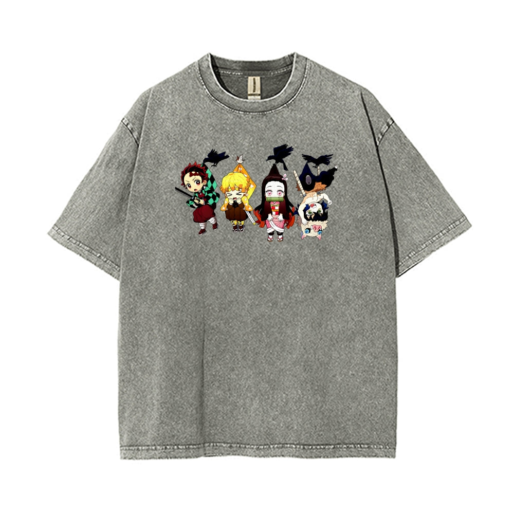 Vintage Oversized T-Shirt Demon Slayer