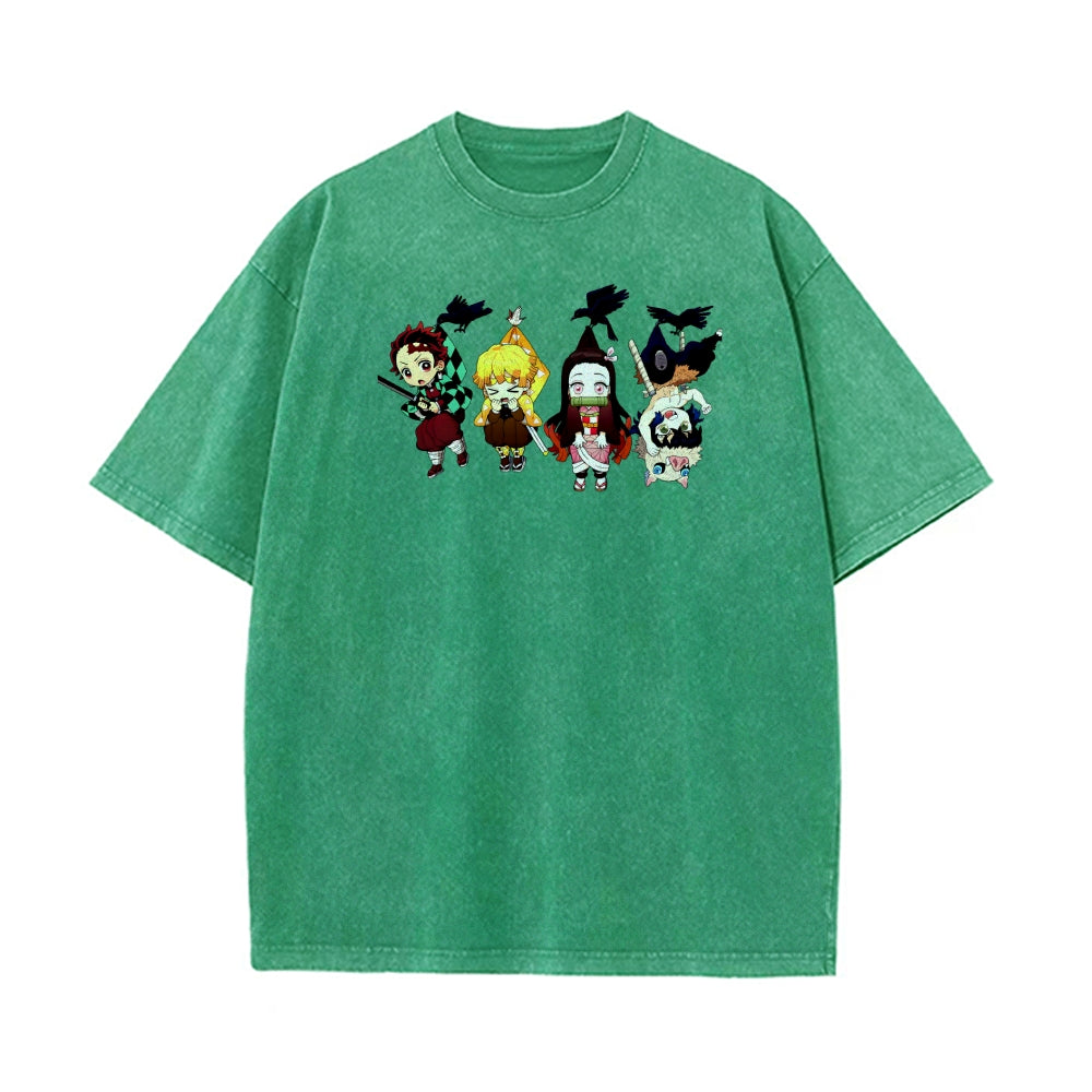Vintage Oversized T-Shirt Demon Slayer