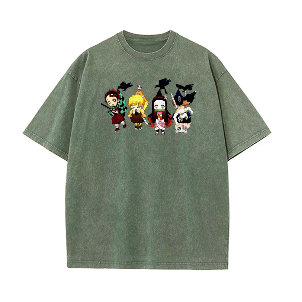 Vintage Oversized T-Shirt Demon Slayer