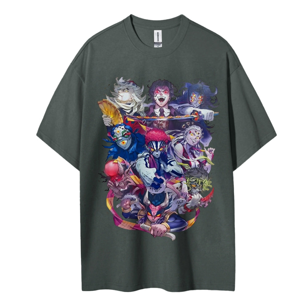 Demon Slayer Cotton Unisex Round Neck Anime T-Shirt