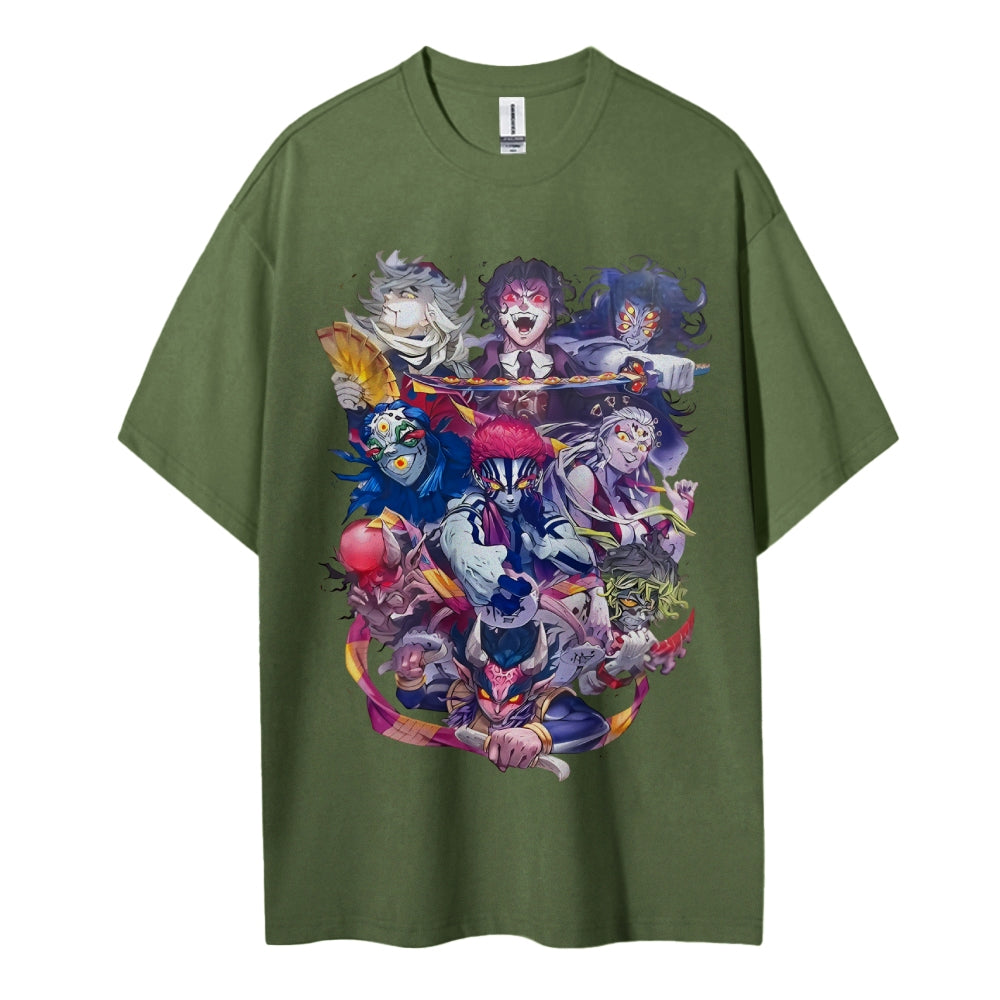 Demon Slayer Cotton Unisex Round Neck Anime T-Shirt