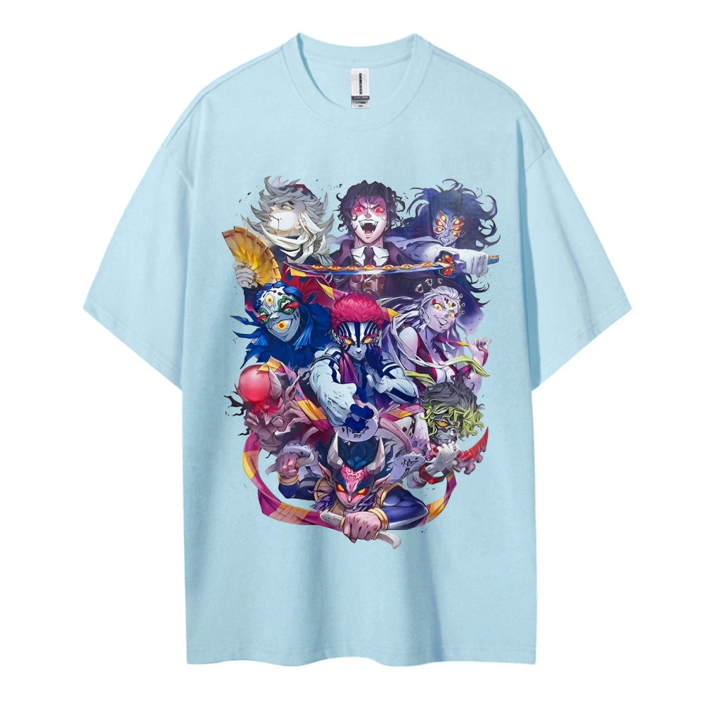 Demon Slayer Cotton Unisex Round Neck Anime T-Shirt