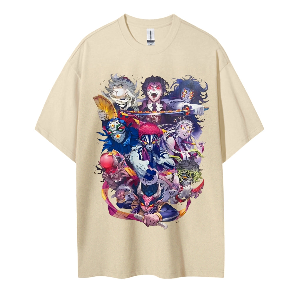Demon Slayer Cotton Unisex Round Neck Anime T-Shirt