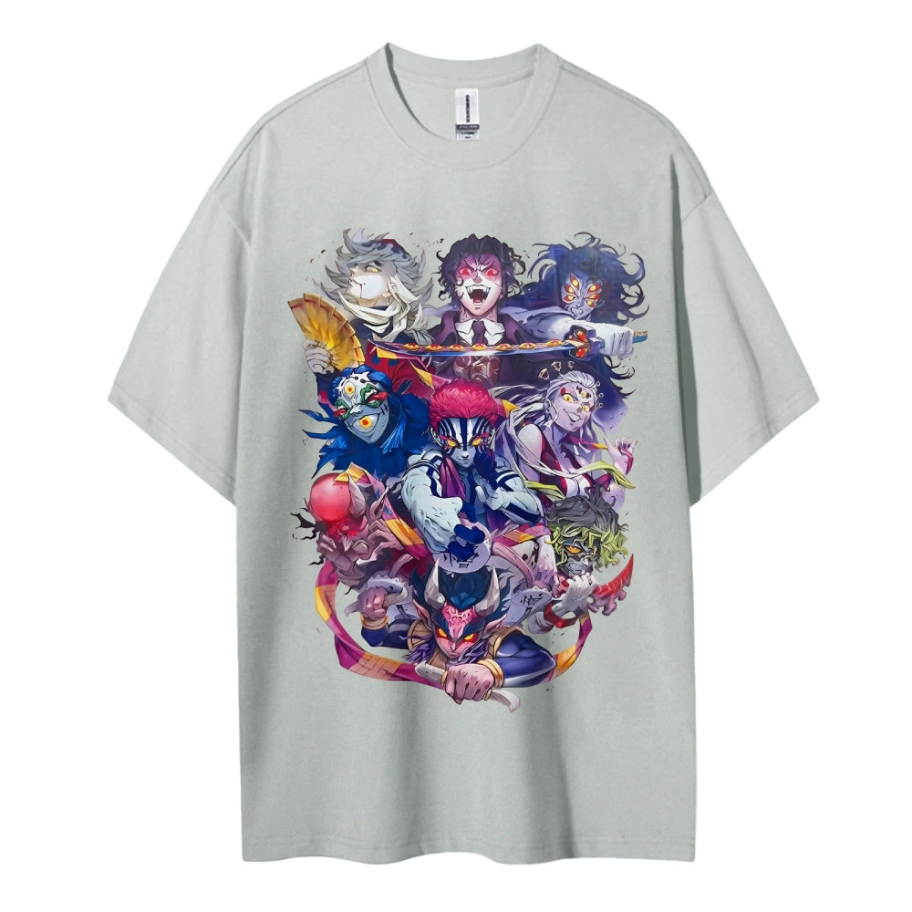 Demon Slayer Cotton Unisex Round Neck Anime T-Shirt