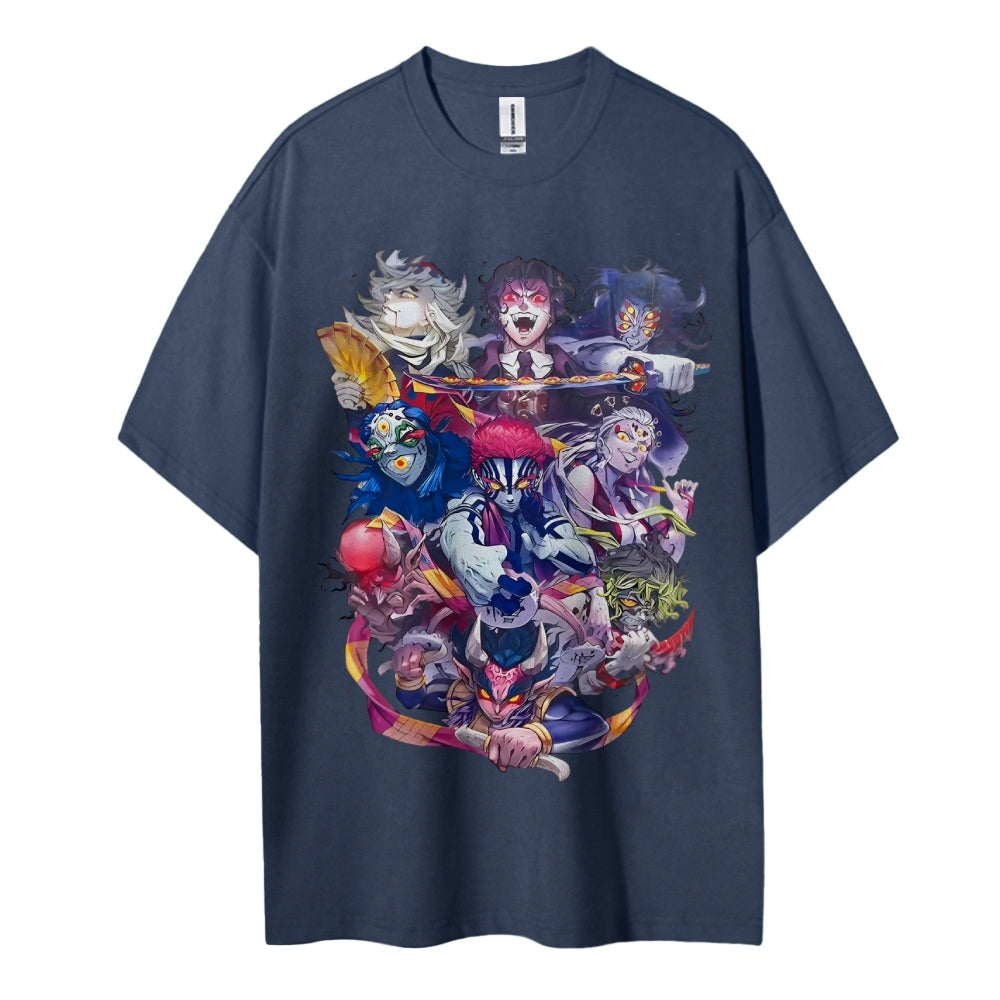 Demon Slayer Cotton Unisex Round Neck Anime T-Shirt