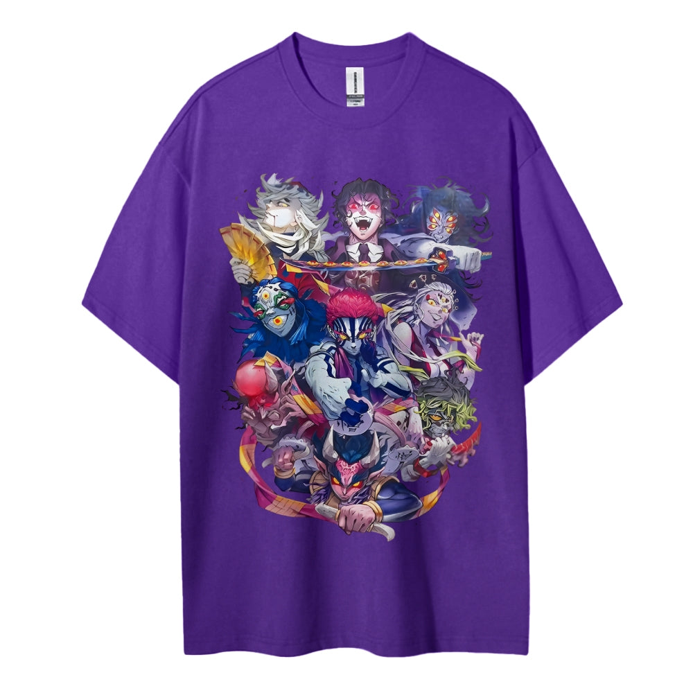 Demon Slayer Cotton Unisex Round Neck Anime T-Shirt