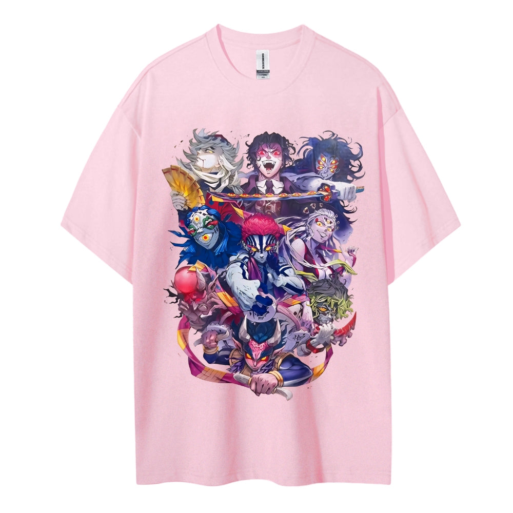 Demon Slayer Cotton Unisex Round Neck Anime T-Shirt