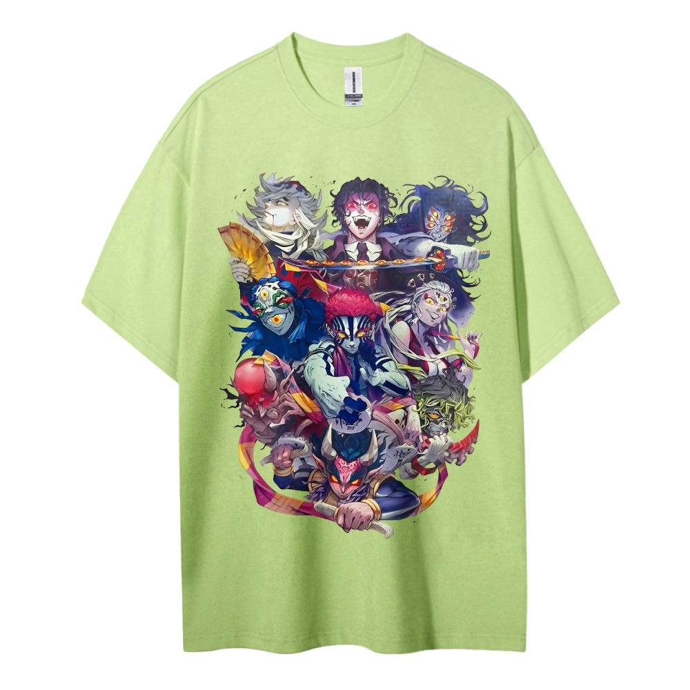Demon Slayer Cotton Unisex Round Neck Anime T-Shirt