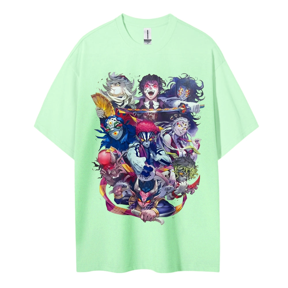 Demon Slayer Cotton Unisex Round Neck Anime T-Shirt