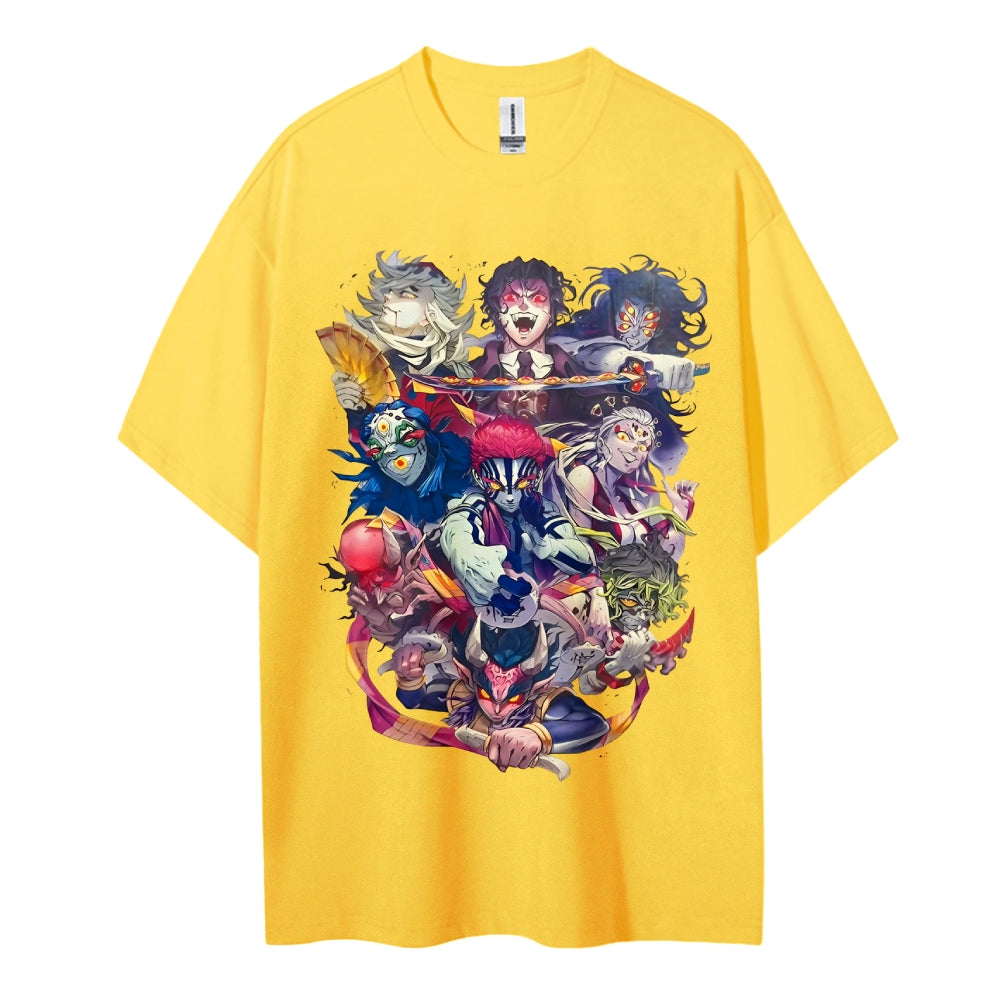 Demon Slayer Cotton Unisex Round Neck Anime T-Shirt