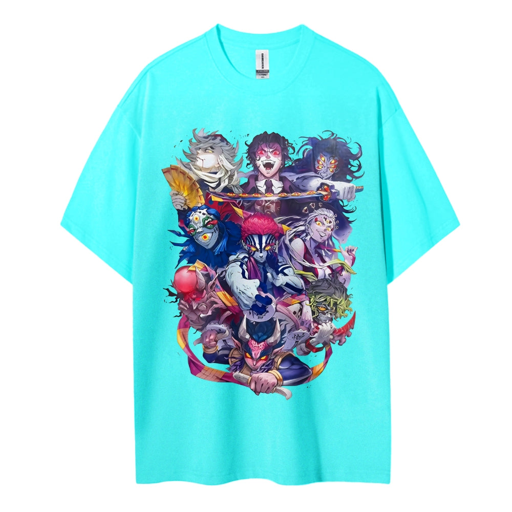 Demon Slayer Cotton Unisex Round Neck Anime T-Shirt