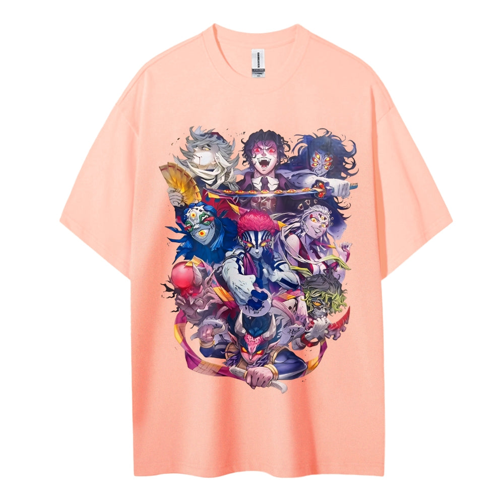 Demon Slayer Cotton Unisex Round Neck Anime T-Shirt