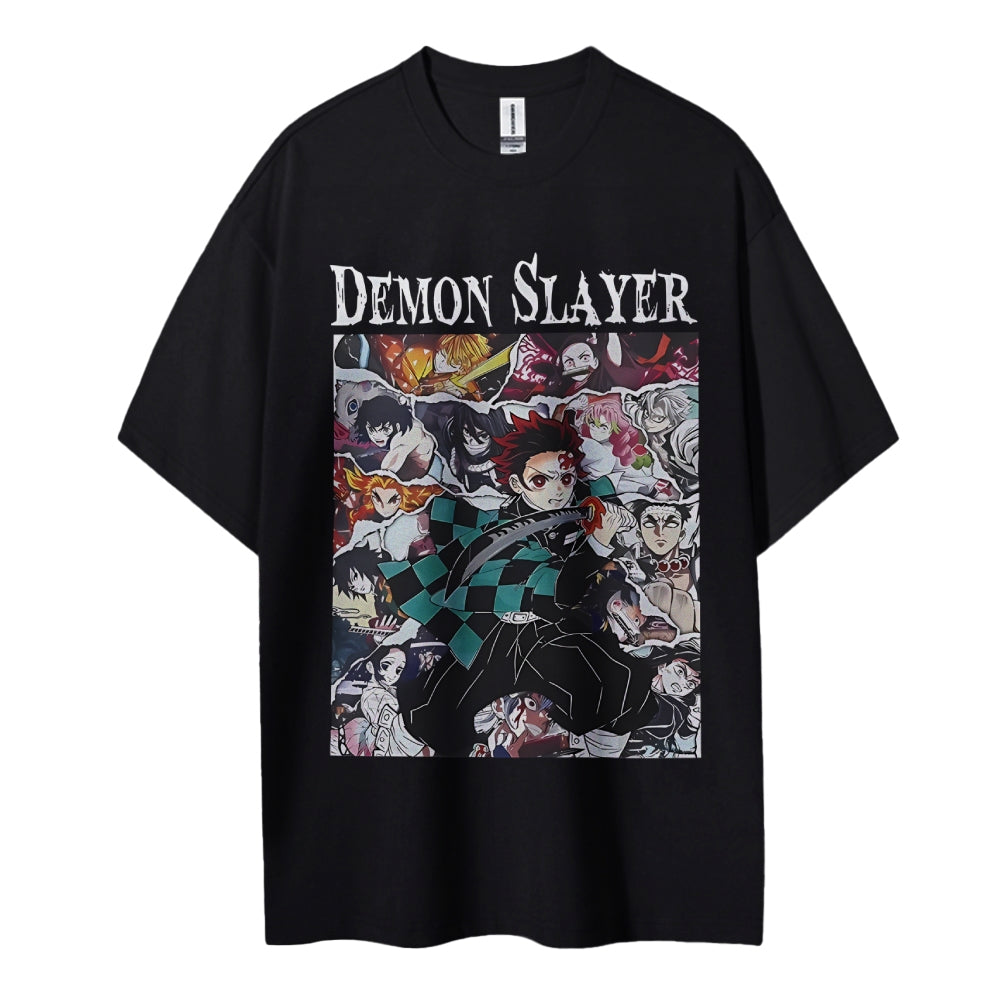 Demon Slayer Cotton Unisex Round Neck Anime T-Shirt