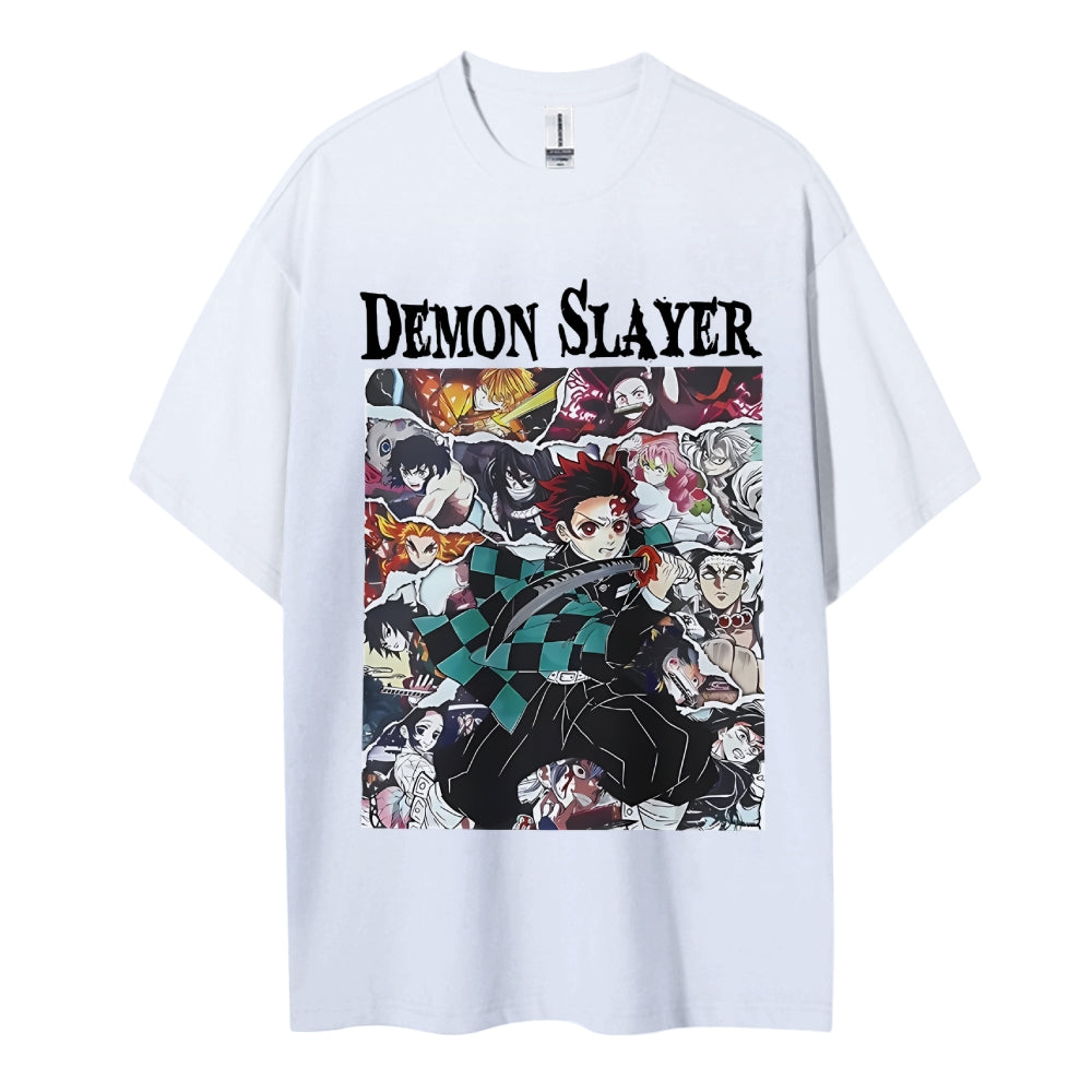 Demon Slayer Cotton Unisex Round Neck Anime T-Shirt
