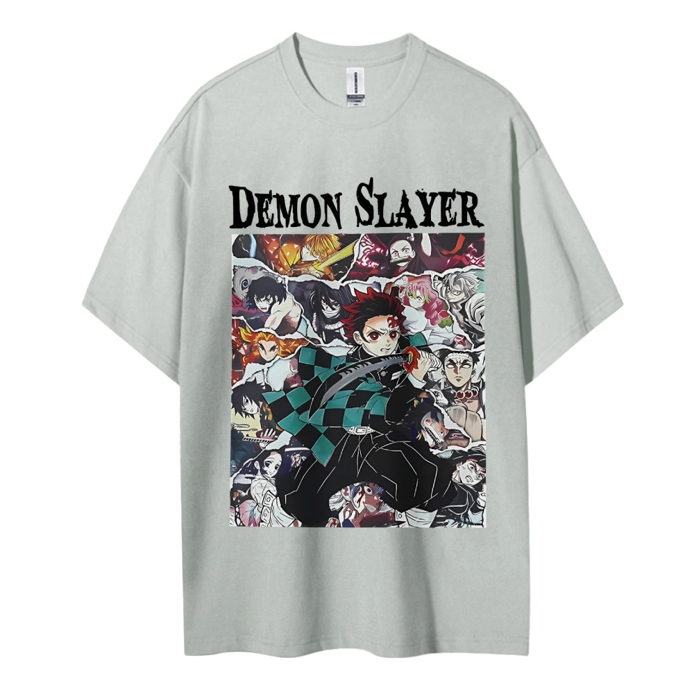 Demon Slayer Cotton Unisex Round Neck Anime T-Shirt