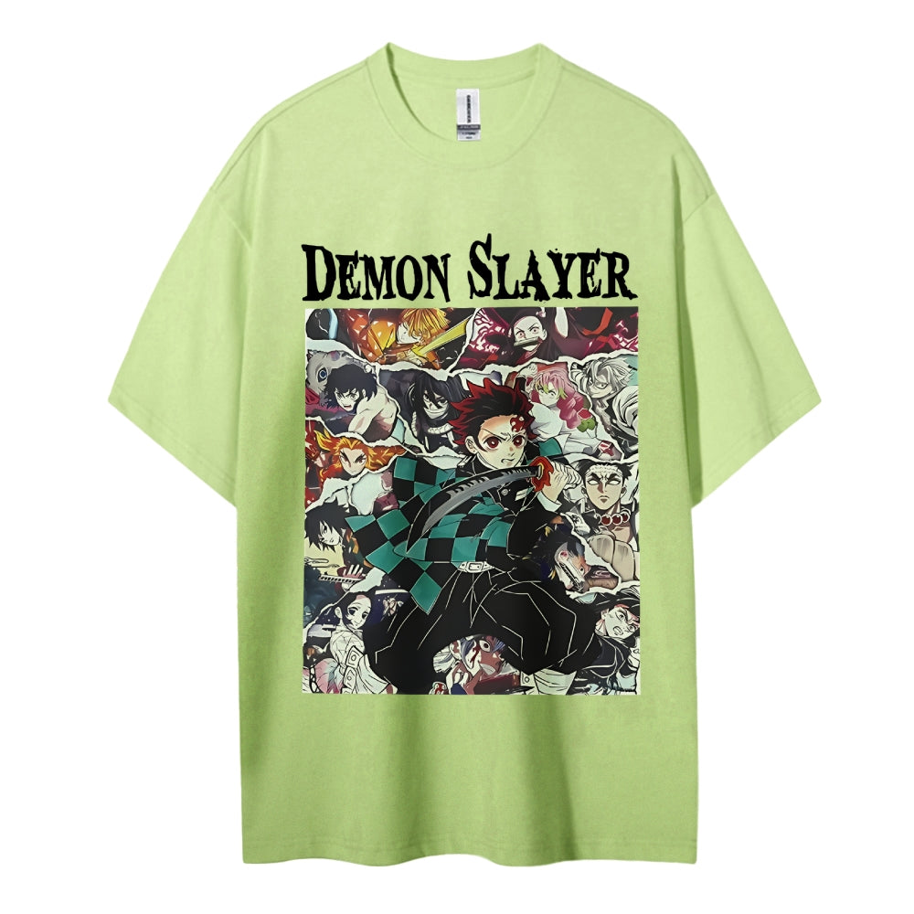 Demon Slayer Cotton Unisex Round Neck Anime T-Shirt