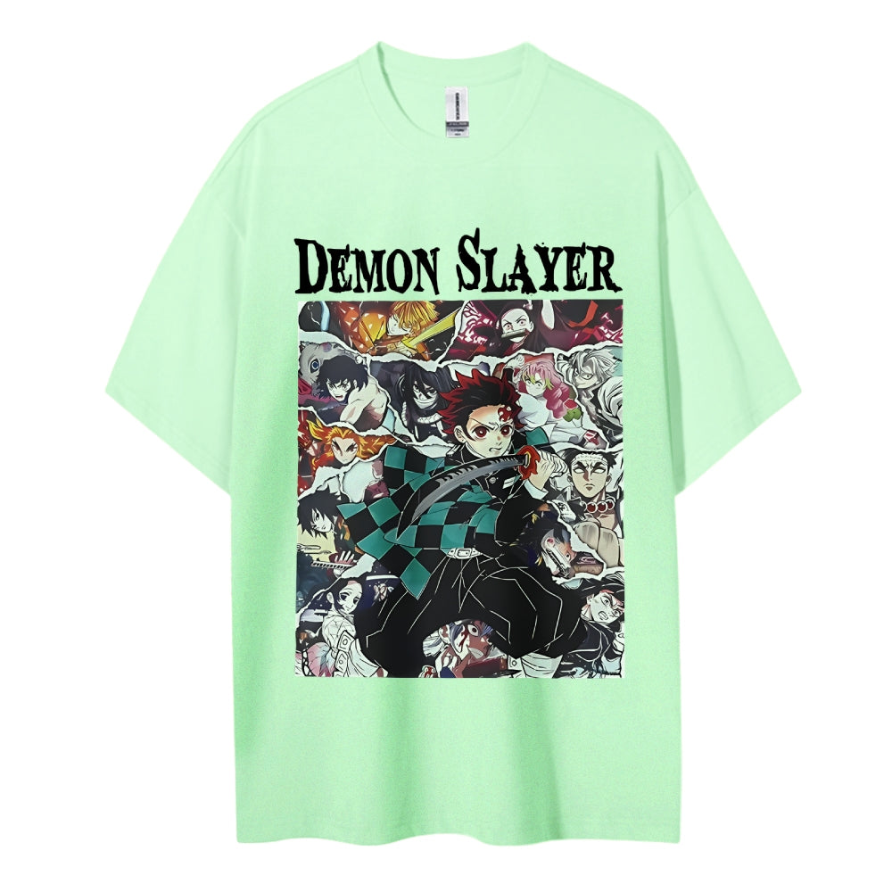 Demon Slayer Cotton Unisex Round Neck Anime T-Shirt