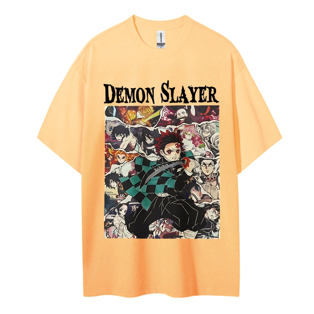 Demon Slayer Cotton Unisex Round Neck Anime T-Shirt