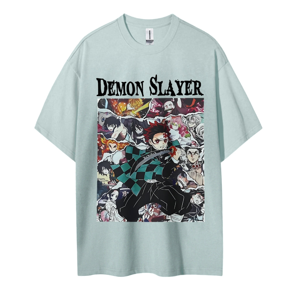 Demon Slayer Cotton Unisex Round Neck Anime T-Shirt