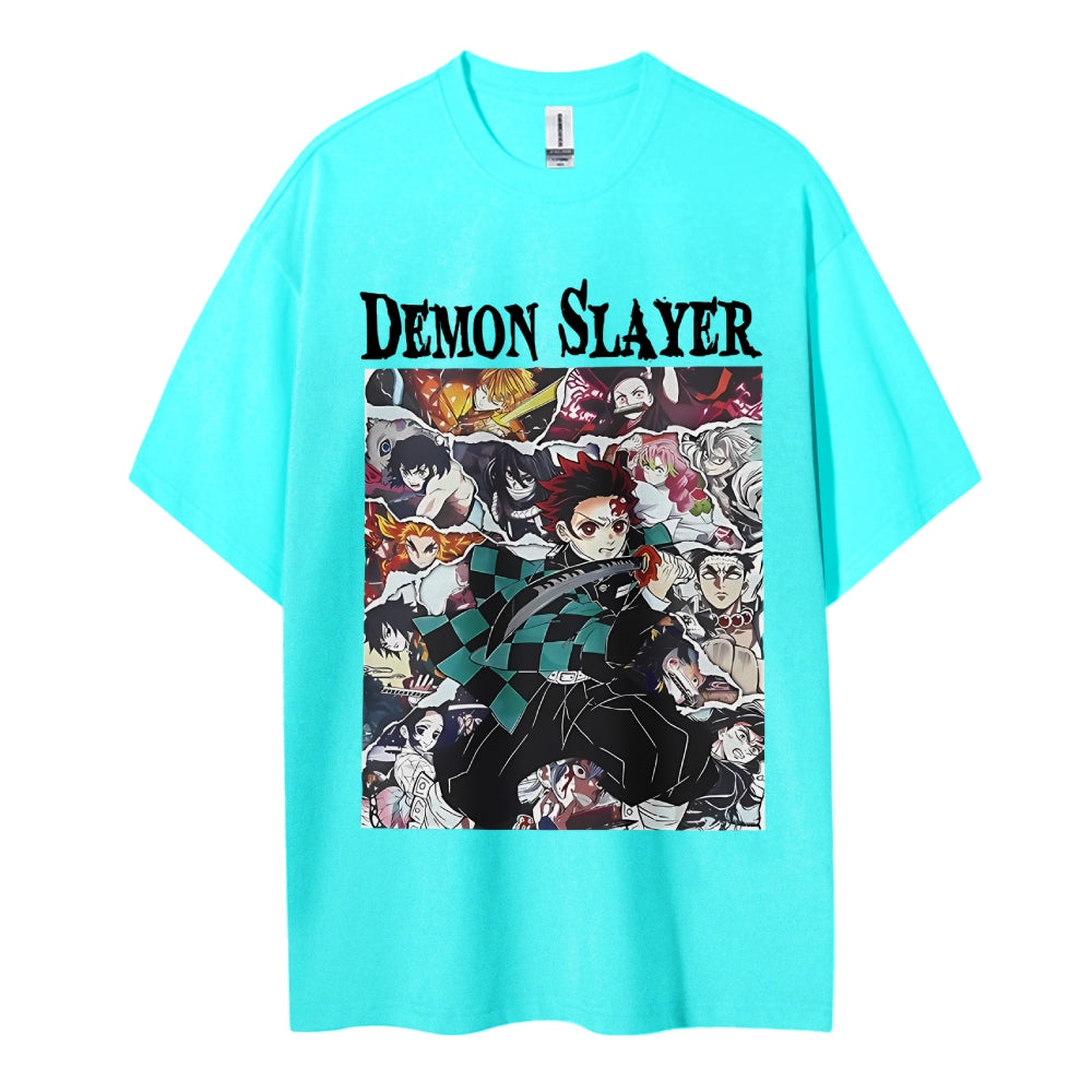 Demon Slayer Cotton Unisex Round Neck Anime T-Shirt