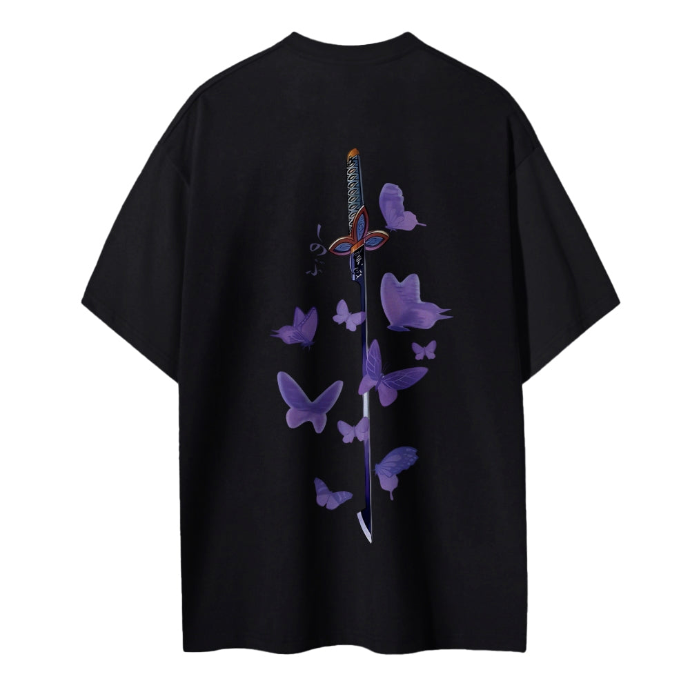 Demon Slayer: Kimetsu no Yaiba Cotton Unisex Round Neck Anime T-Shirt