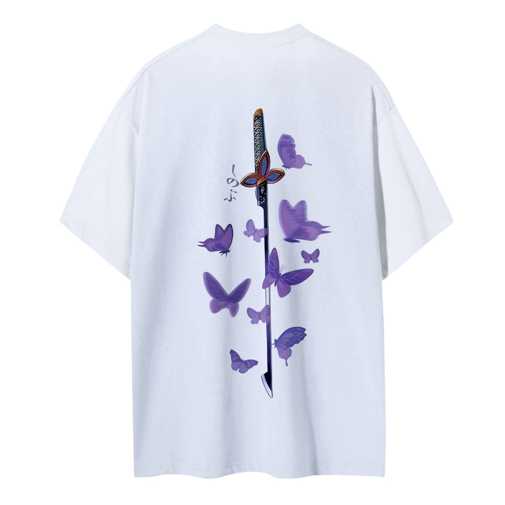 Demon Slayer: Kimetsu no Yaiba Cotton Unisex Round Neck Anime T-Shirt