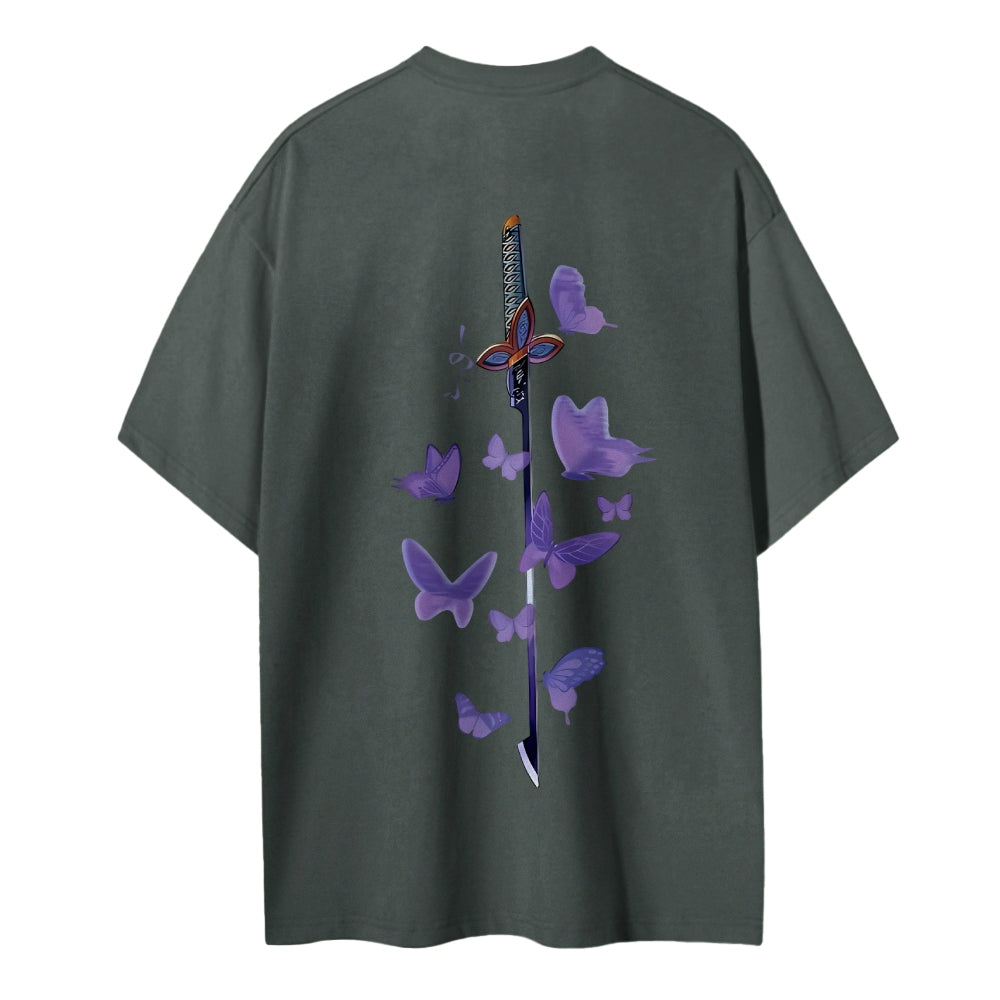 Demon Slayer: Kimetsu no Yaiba Cotton Unisex Round Neck Anime T-Shirt