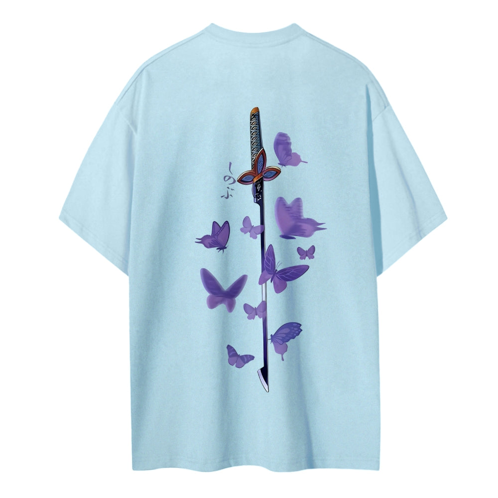 Demon Slayer: Kimetsu no Yaiba Cotton Unisex Round Neck Anime T-Shirt