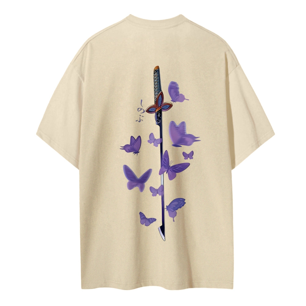 Demon Slayer: Kimetsu no Yaiba Cotton Unisex Round Neck Anime T-Shirt