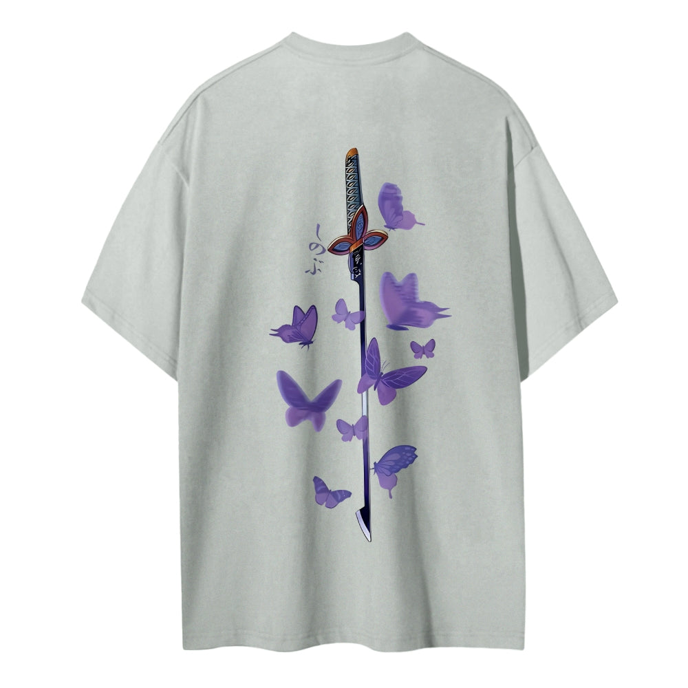 Demon Slayer: Kimetsu no Yaiba Cotton Unisex Round Neck Anime T-Shirt