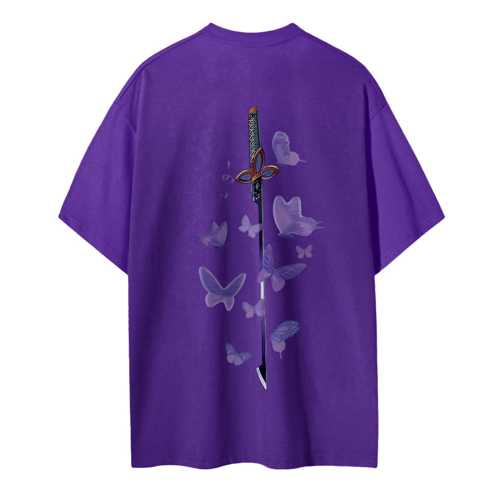 Demon Slayer: Kimetsu no Yaiba Cotton Unisex Round Neck Anime T-Shirt