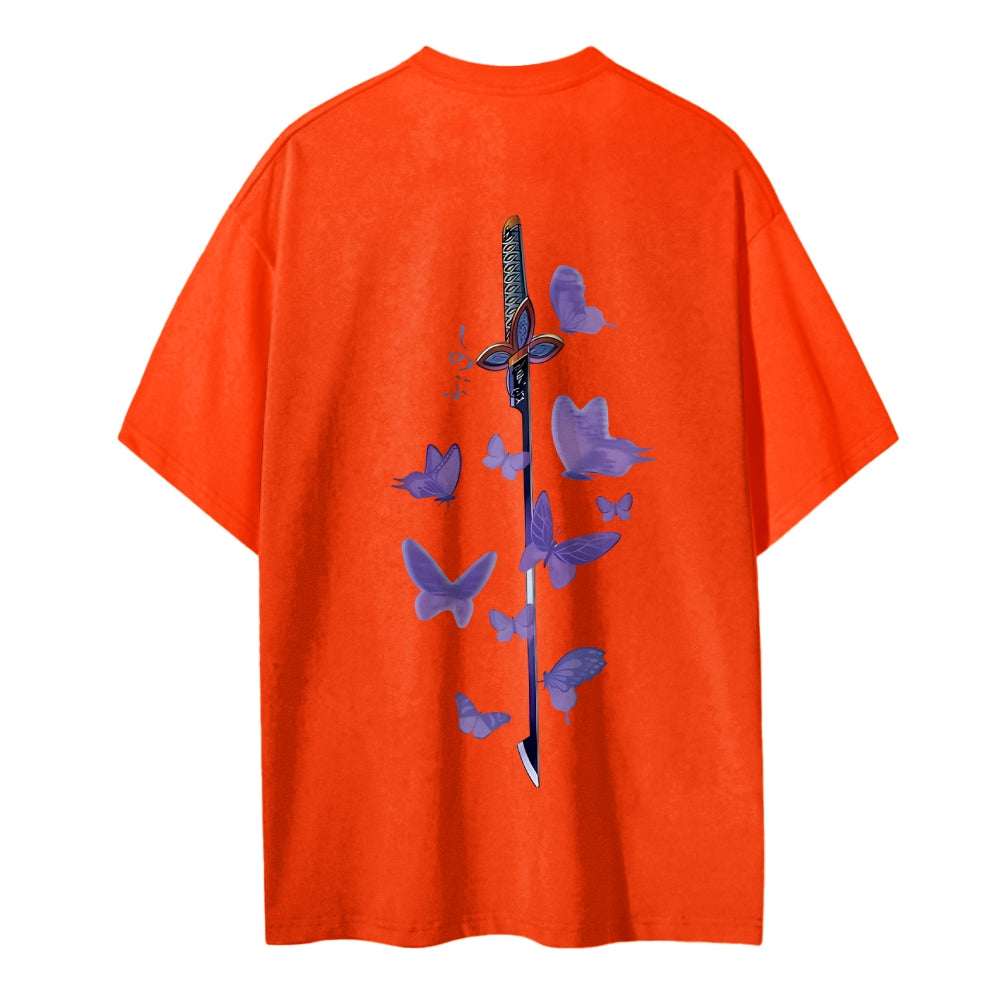Demon Slayer: Kimetsu no Yaiba Cotton Unisex Round Neck Anime T-Shirt
