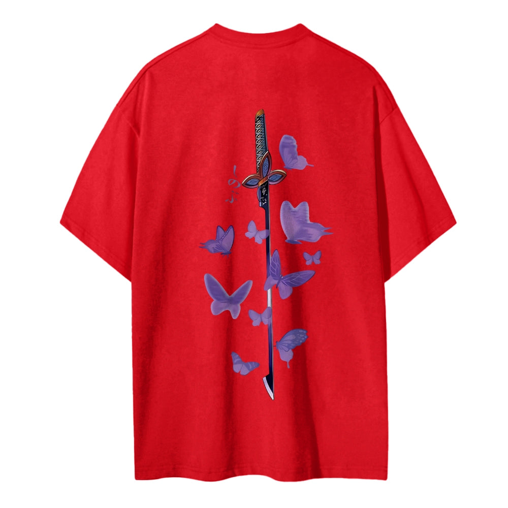 Demon Slayer: Kimetsu no Yaiba Cotton Unisex Round Neck Anime T-Shirt