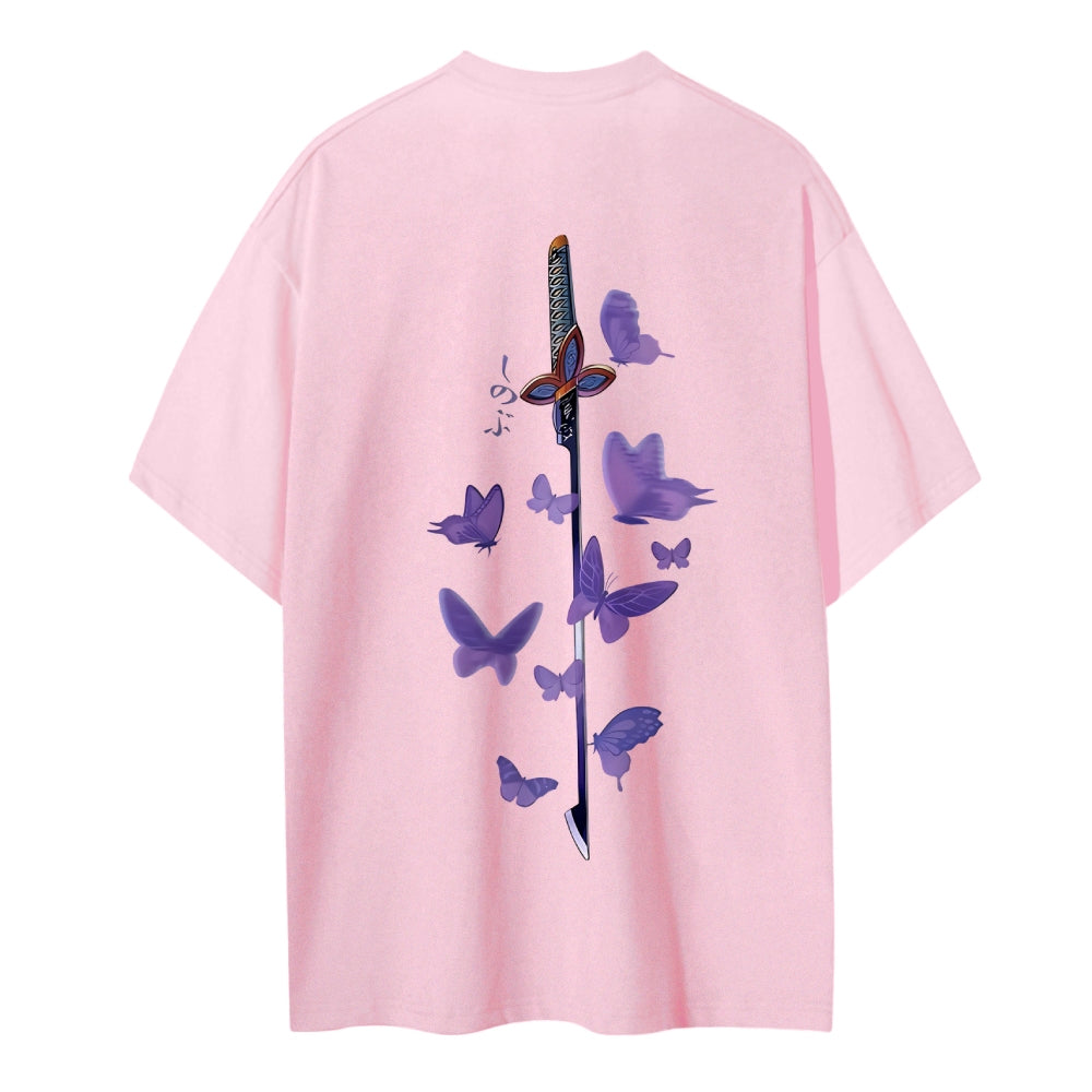 Demon Slayer: Kimetsu no Yaiba Cotton Unisex Round Neck Anime T-Shirt