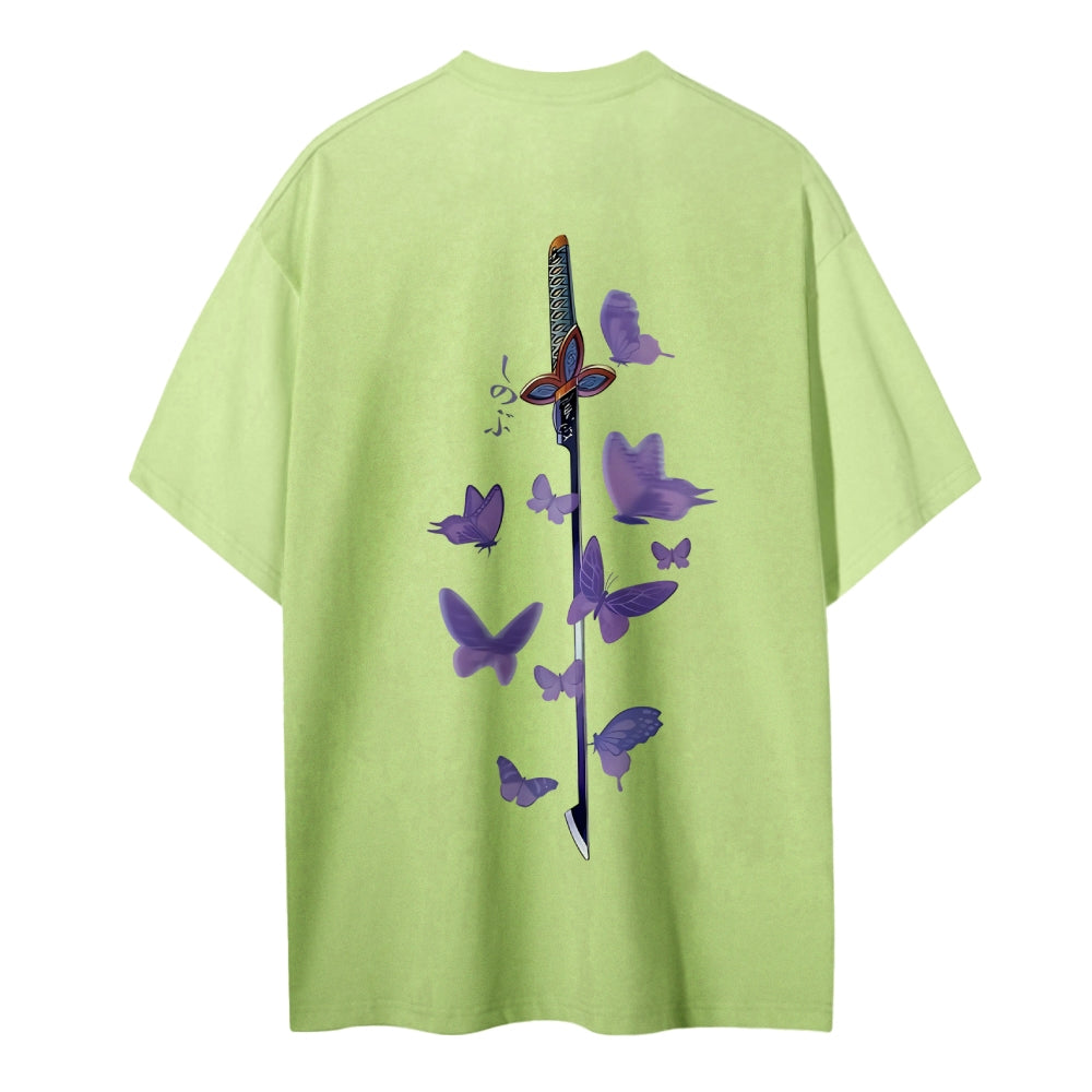 Demon Slayer: Kimetsu no Yaiba Cotton Unisex Round Neck Anime T-Shirt