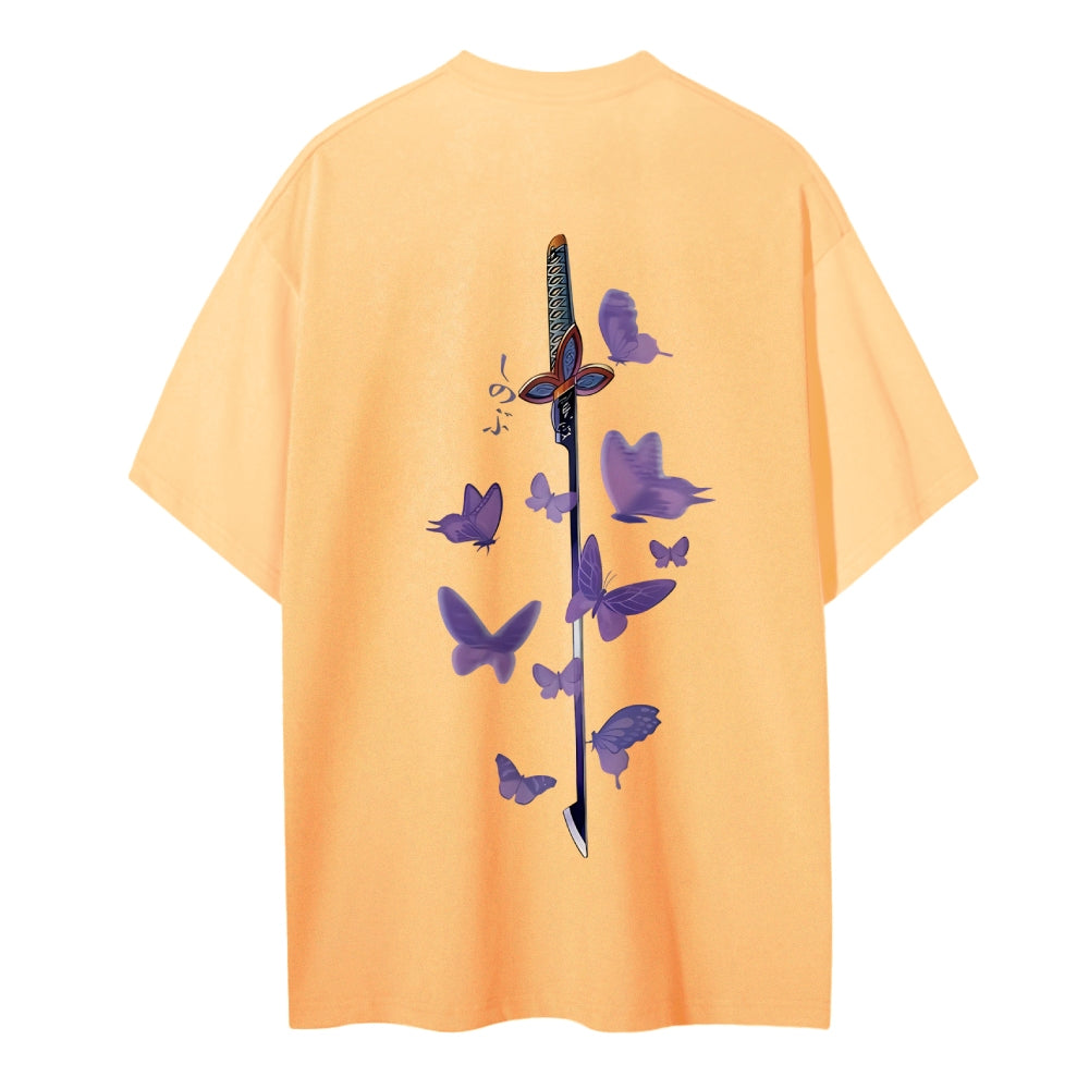 Demon Slayer: Kimetsu no Yaiba Cotton Unisex Round Neck Anime T-Shirt
