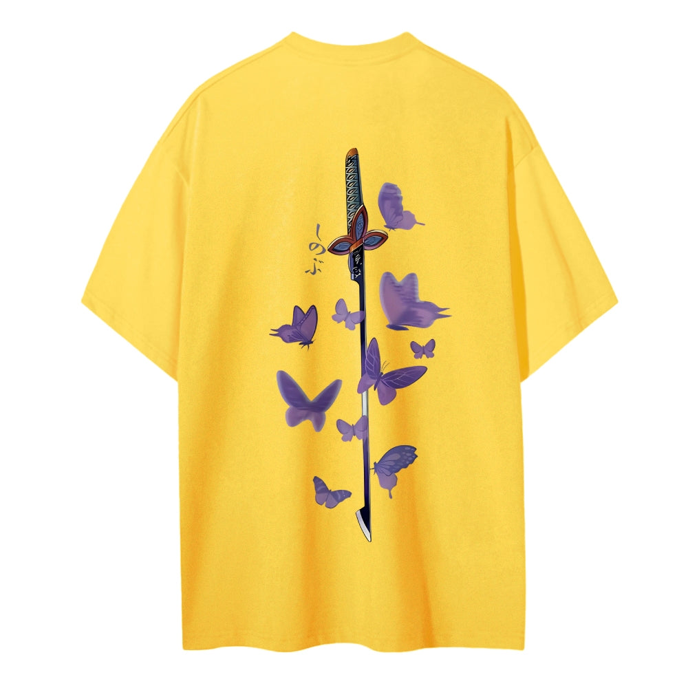 Demon Slayer: Kimetsu no Yaiba Cotton Unisex Round Neck Anime T-Shirt