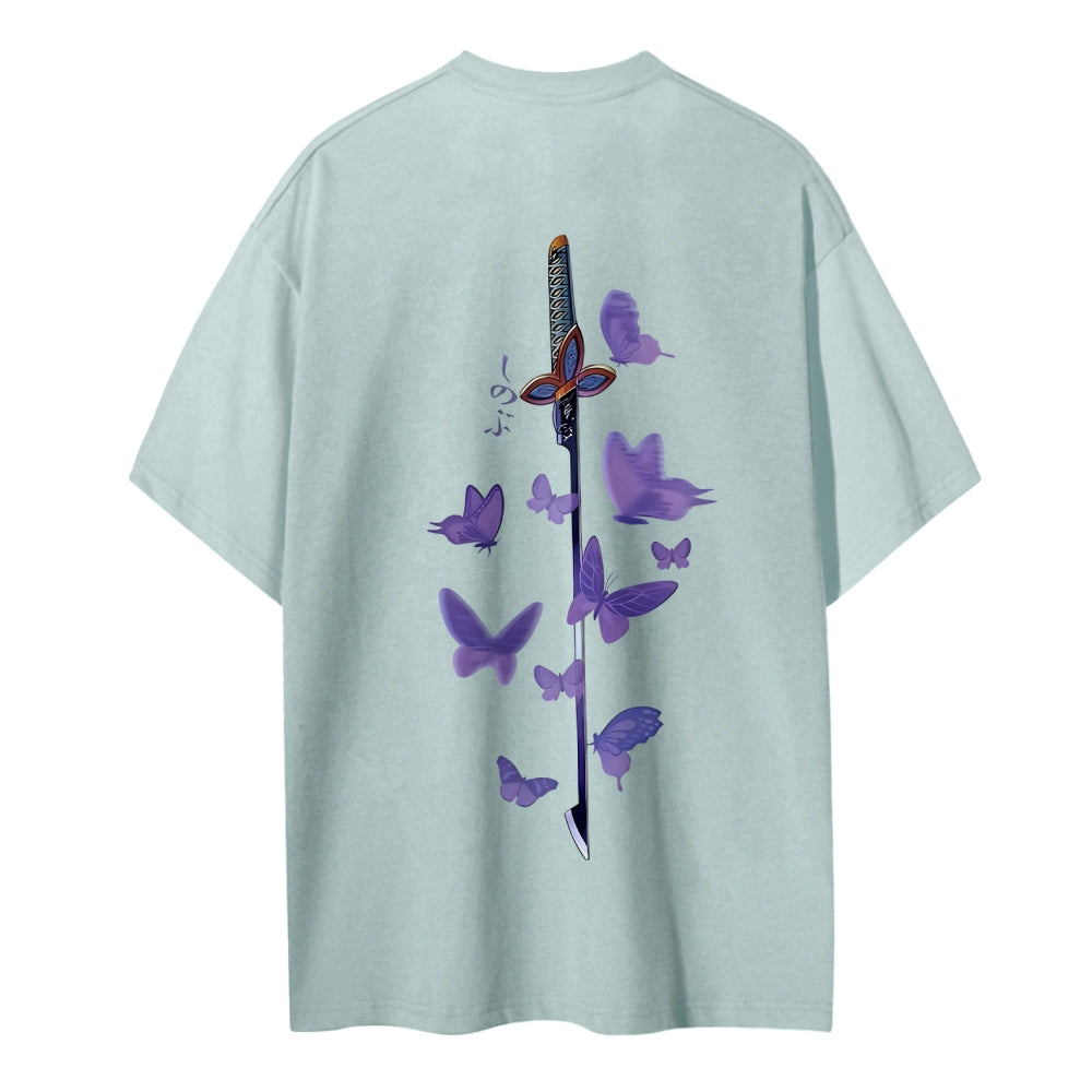 Demon Slayer: Kimetsu no Yaiba Cotton Unisex Round Neck Anime T-Shirt