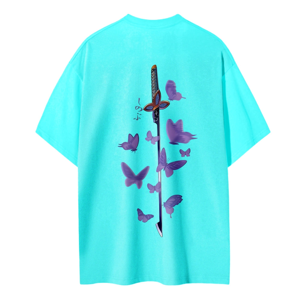 Demon Slayer: Kimetsu no Yaiba Cotton Unisex Round Neck Anime T-Shirt