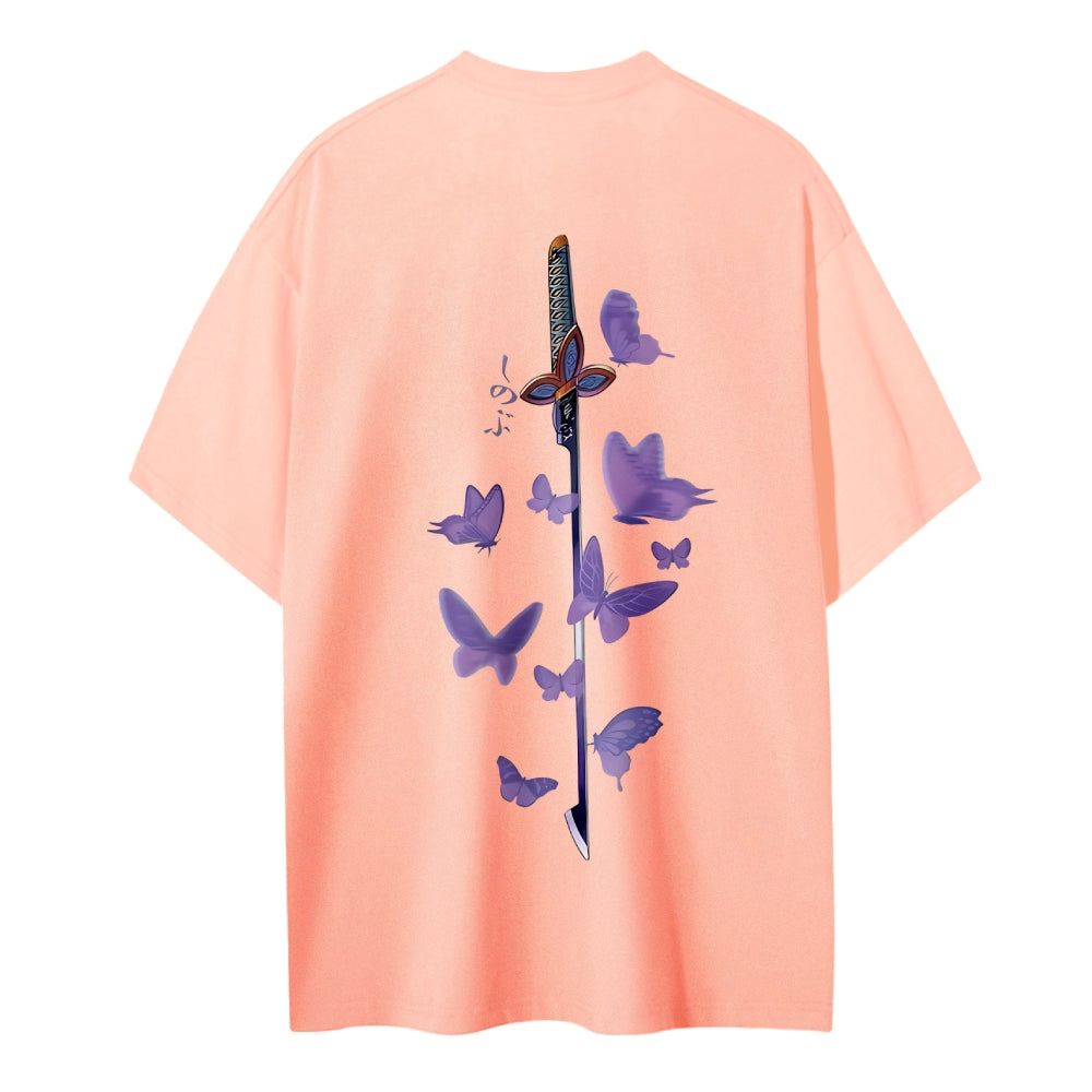 Demon Slayer: Kimetsu no Yaiba Cotton Unisex Round Neck Anime T-Shirt