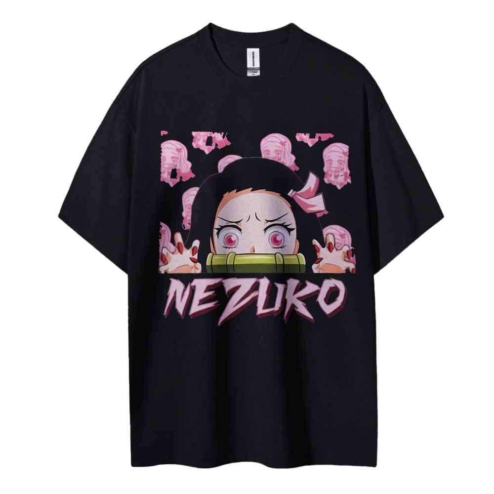 Demon Slayer: Kimetsu no Yaiba Cotton Unisex Round Neck Anime T-Shirt